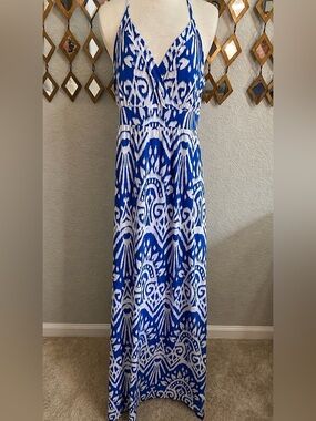 INC Ikat Halter Maxi Dress